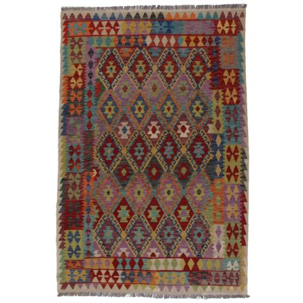 Kelim teppich Chobi 197x289 handgewebter Afghan Kilim