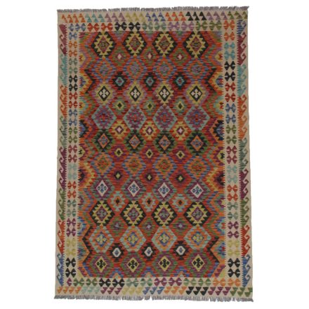 Kelim teppich Chobi 197x282 handgewebter Afghan Kilim