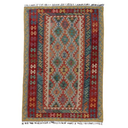 Kelim Afghan Old Style 249x175 handgewebter afghanischer Kelim aus Wolle