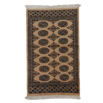 Teppich Pakistan beige Buchara 76x123 handgeknüpfter Orientteppich