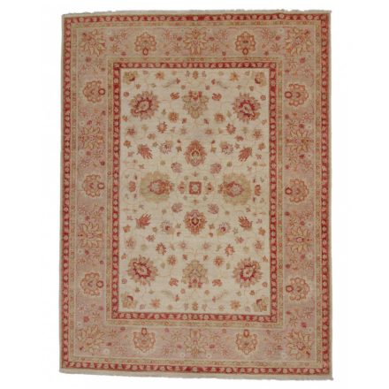 Ziegler Wollteppich beige 226x169 handgefertigter Teppich