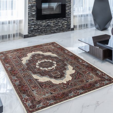 Perserteppich beige Tabriz 140x200 hochwertiger teppich für Wohnzimmer oder Schlafzimmer