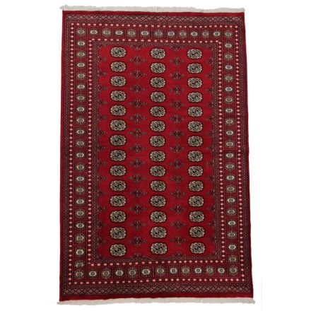 Teppich Pakistan burgundy Buchara 168x251 handgeknüpfter Orientteppich