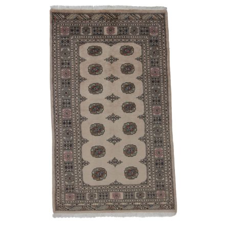 Teppich Pakistan beige Buchara 128x210 handgeknüpfter Orientteppich