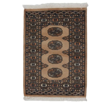 Teppich Pakistan beige Buchara 65x91 handgeknüpfter Orientteppich