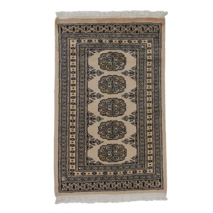 Teppich Pakistan beige Buchara 61x97 handgeknüpfter Orientteppich