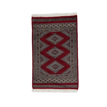 Teppich Pakistan burgundy Jaldar 62x97 handgeknüpfter Orientteppich