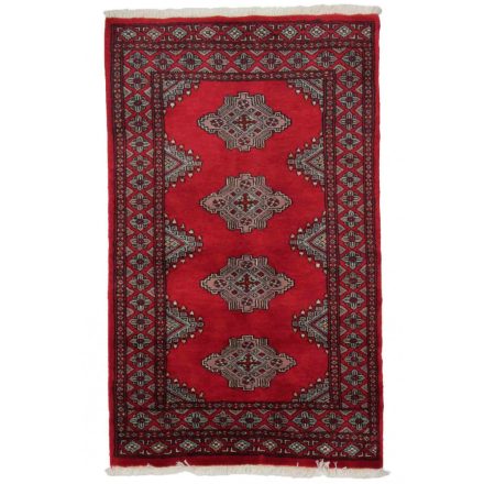 Teppich Pakistan rot Jaldar 77x124 handgeknüpfter Orientteppich