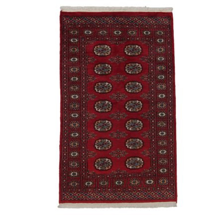 Teppich Pakistan burgundy Buchara 92x152 handgeknüpfter Orientteppich