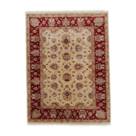 Ziegler Wollteppich beige-bordeaux 200x149 handgefertigter Teppich