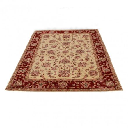 Ziegler wollteppich beige-bordeaux 151x201 wohnzimmer teppich